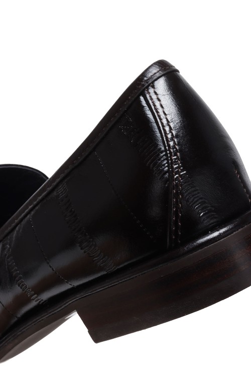 Squaretoe Gather Loafers - DARK BROWN (12521007) | セレクト