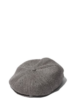 SUMMER TWEED PEAKED CAP / FANCY HERRINGBONE (261OJ-HT01)