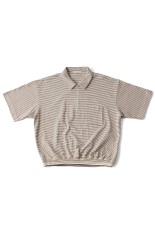 MALTI STRIPED QUATER ZIP TOPS / IVORY (261OJ-CT11)