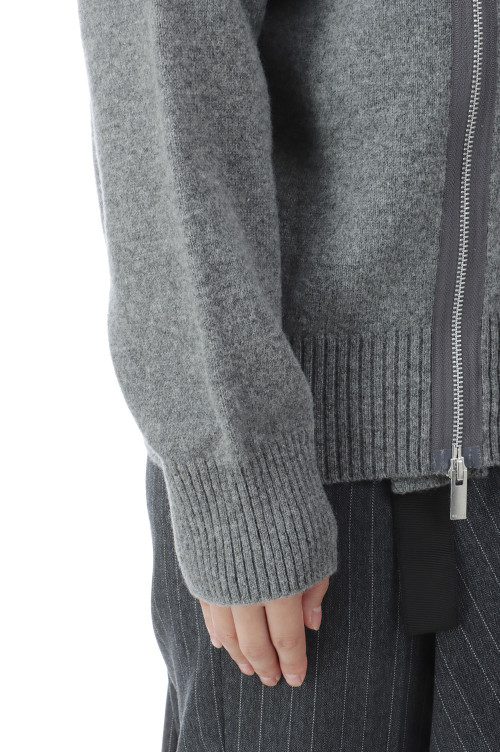 s Wool Knit Blouson - GRAY 301 (SCW-373) | セレクトショップ