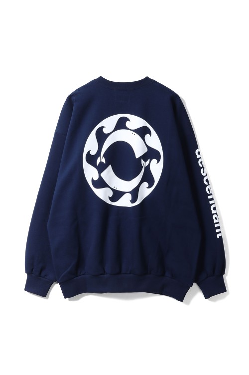 w*t様 Descendant [VORTEX CREW NECK - NAVY SPOT ] VORTEX CREW NECK - NAVY (252ATDS-CNM01S) | セレクトショップ