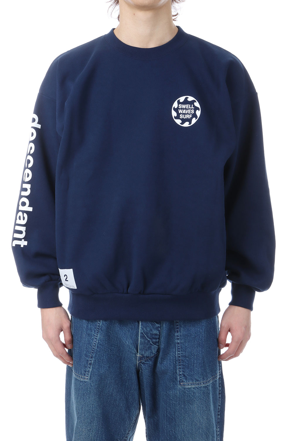 w*t様 Descendant [VORTEX CREW NECK - NAVY SPOT ] VORTEX CREW NECK - NAVY (252ATDS-CNM01S) | セレクトショップ