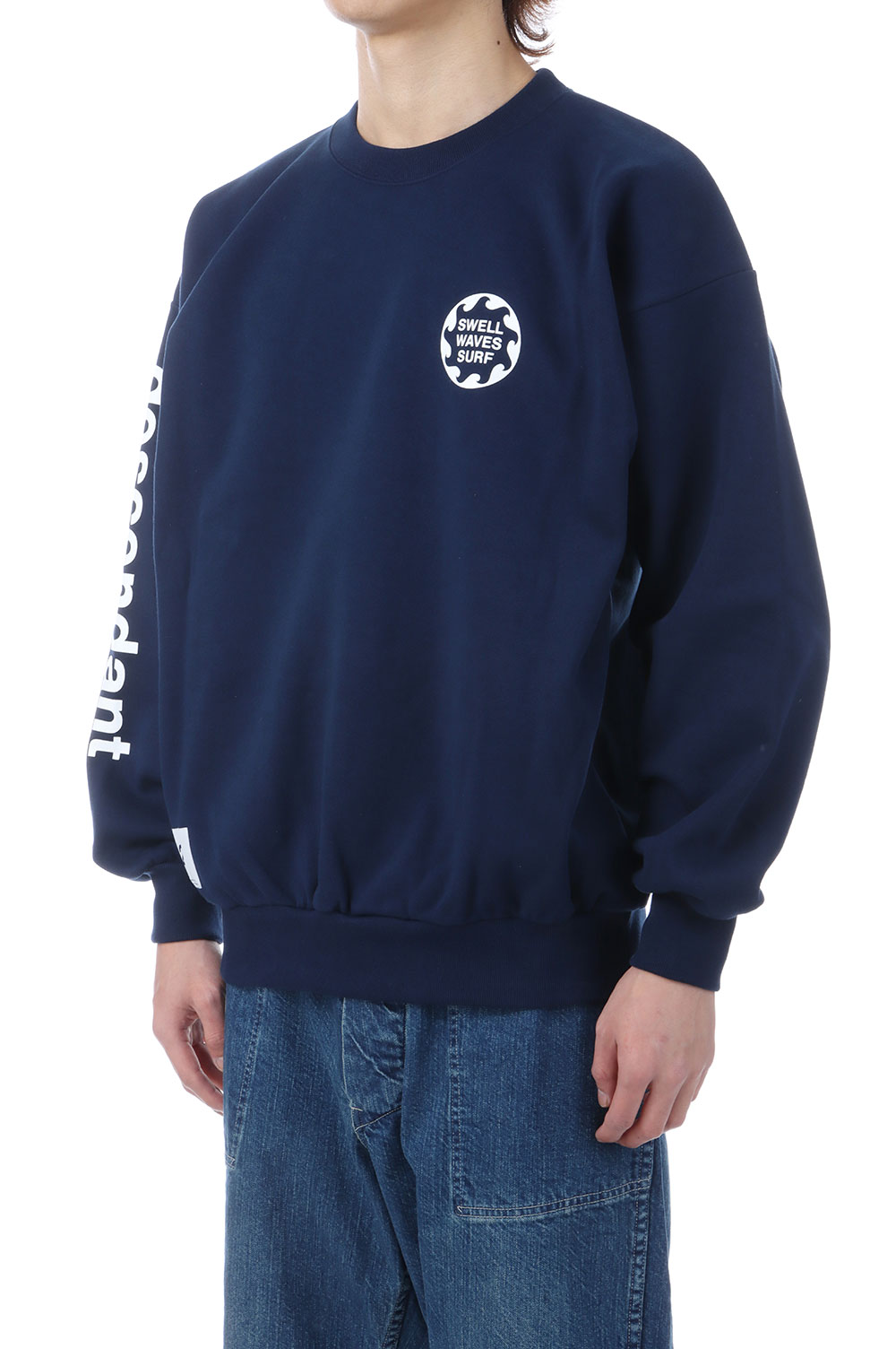 w*t様 Descendant [VORTEX CREW NECK - NAVY SPOT ] VORTEX CREW NECK - NAVY (252ATDS-CNM01S) | セレクトショップ