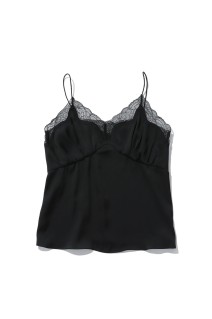 Satin Lace Camisole - BLACK (12610431)