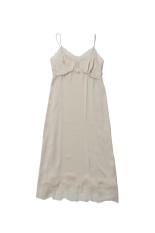 Satin Lace Dress - IVORY (12610317)
