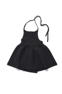 Halterneck Peplum Knit - INDIGO (12610534)
