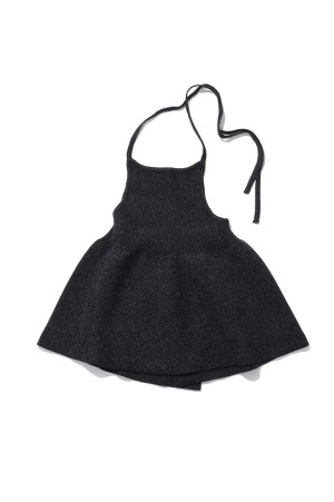 Halterneck Peplum Knit - INDIGO (12610534)