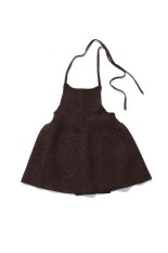 Halterneck Peplum Knit - CHOCOLATE (12610534)