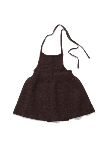 Halterneck Peplum Knit - CHOCOLATE (12610534)