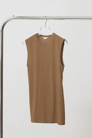 Smooth Tanktop Tunic - CAMEL (12610626)