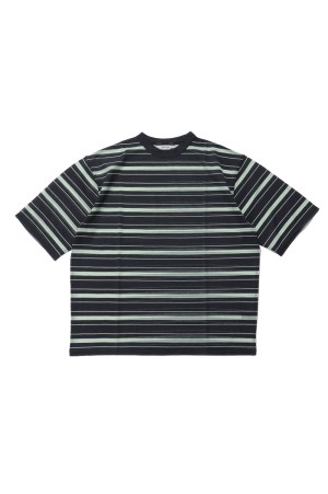 Sheer Border T-shirt - INDIGO (12610629)