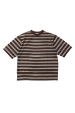 Sheer Border T-shirt - BROWN (12610629)