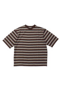 Sheer Border T-shirt - BROWN (12610629)