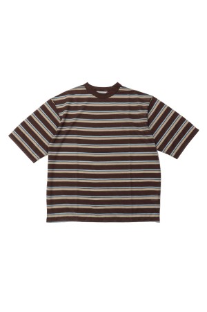 Sheer Border T-shirt - BROWN (12610629)