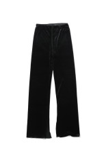 Velour Slit Leggings - BLACK (12620703)