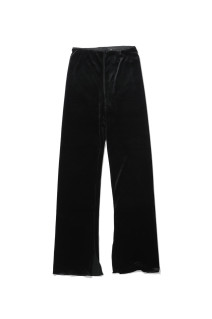 Velour Slit Leggings - BLACK (12620703)
