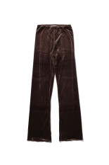 Velour Slit Leggings - BROWN (12620703)