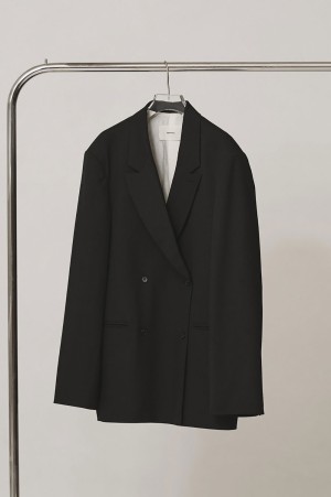 Twill Double Jacket - BLACK (12620103)