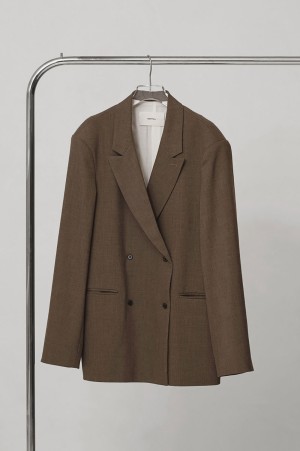 Twill Double Jacket - GRAY BEIGE (12620103)