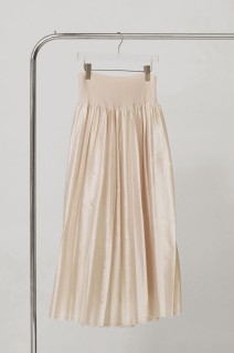 Silky Waist Shirring Skirt - SAND (12620802)