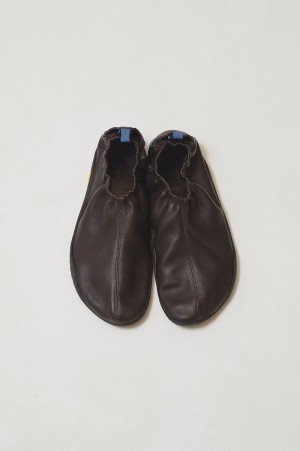 Vibramsole Leather Mockshoes - DARK BROWN (12621003)