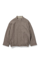 Silknep Tweed Blouson - GRAY BEIGE (12620203)