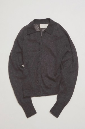 Soft Mohair Cardigan - INDIGO (12620507)