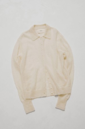 Soft Mohair Cardigan - ECRU (12620507)