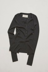 Silkwool Knit Cardigan - CHARCOAL GRAY (12620501)