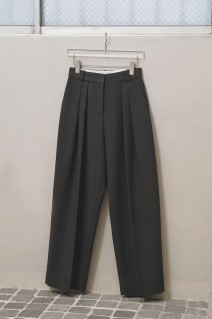 Bonding Wide Trousers - CHARCOAL GRAY (12620702)
