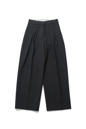Bonding Wide Trousers - CHARCOAL GRAY (12620702)