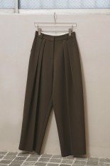 Bonding Wide Trousers - M/GREEN (12620702)