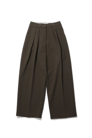 Bonding Wide Trousers - M/GREEN (12620702)