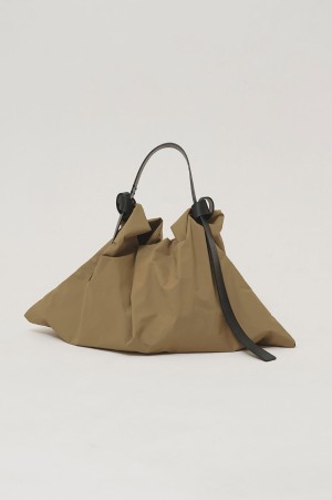 Leatherbelt Shoulder Bag - BEIGE (12621010)
