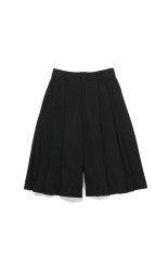 Pleats Bermuda Pants - BLACK (12620707)