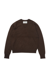 Woolcashmere Vneck Knit - CHARCOAL GRAY (12620508)