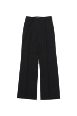 Pintuck Straight Trousers - BLACK (12620708)