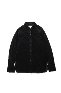 Roundhem Velour Shirts -BLACK (12620405)