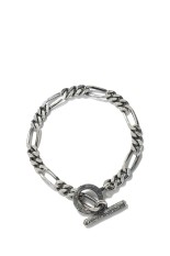 Figaro Wide Chain Bracelet/Silver(RX-616)