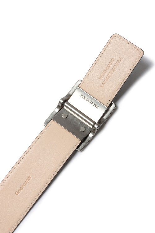 Graphpaper Holeless Leather Classic Belt - BLACK (GU261-90559B