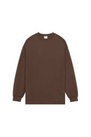 OVERSIZED LS TEE - 98 Chocolate (638056)*