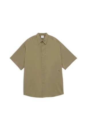 OVERSIZED SS SHIRT - 64 Taupe (638057)*