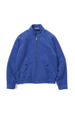 WOOL CASHMERE CORDUROY ZIP BLOUSON - ROYAL BLUE (A26AB05FC)