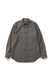 SUPER LIGHT WOOL SHIRT - TOP BROWN (A26AS04OS)