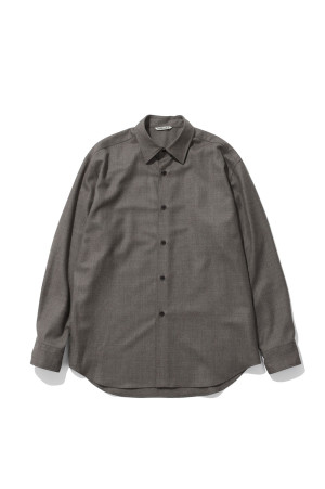 SUPER LIGHT WOOL SHIRT - TOP BROWN (A26AS04OS)