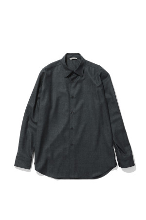 SUPER LIGHT WOOL SHIRT - TOP CHARCOAL (A26AS04OS)