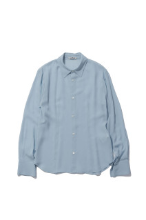 AIRY SILK GEORGETTE SHIRT - LIGHT BLUE (A26AS03GG)