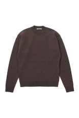 SUPER FINE WOOL KNIT P/O - TOP BROWN (A26AP04TJ)