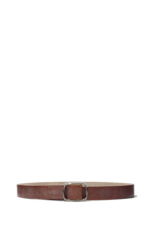REVERSIBLE BUCKLE BELT - NATURAL BROWN (A26AB10RP)