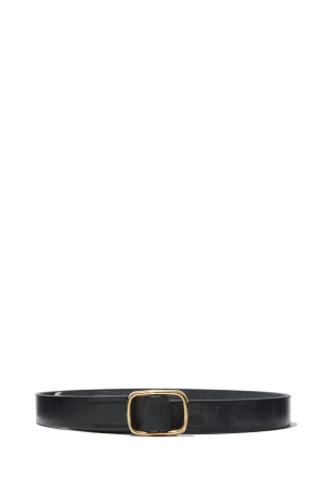 REVERSIBLE BUCKLE BELT - BLACK (A26AB10RP)